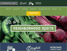 Tablet Screenshot of neighborhoodrootsmn.org